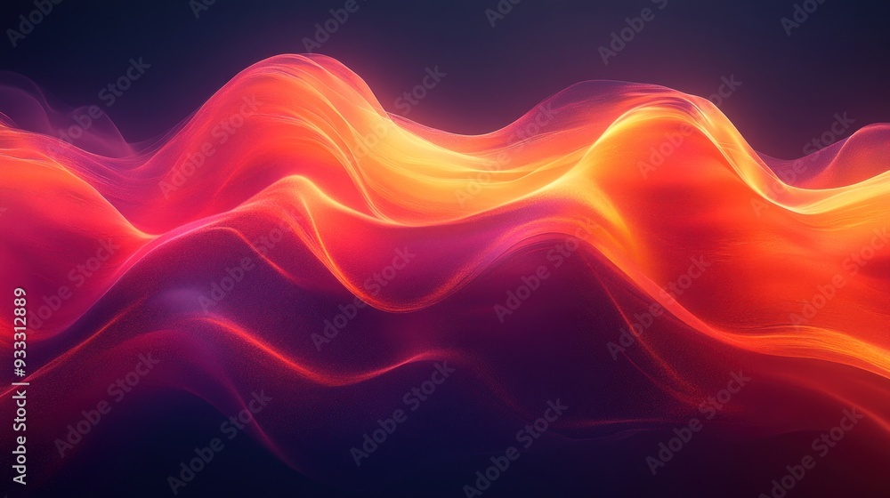 Fototapeta premium Abstract Glowing Waves