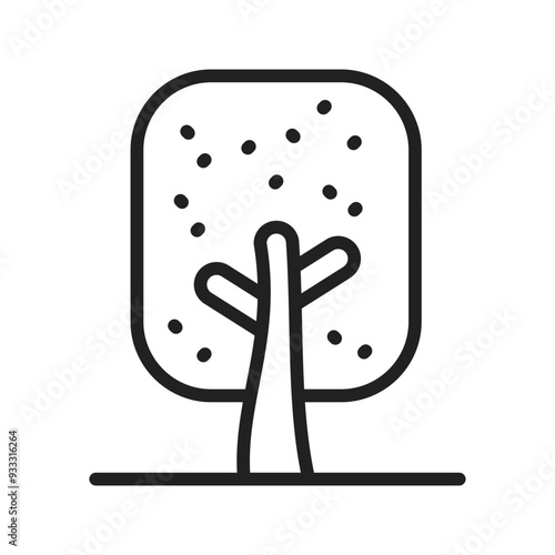 Tree II icon vector image.Suitable for use on web apps, mobile apps and print media.