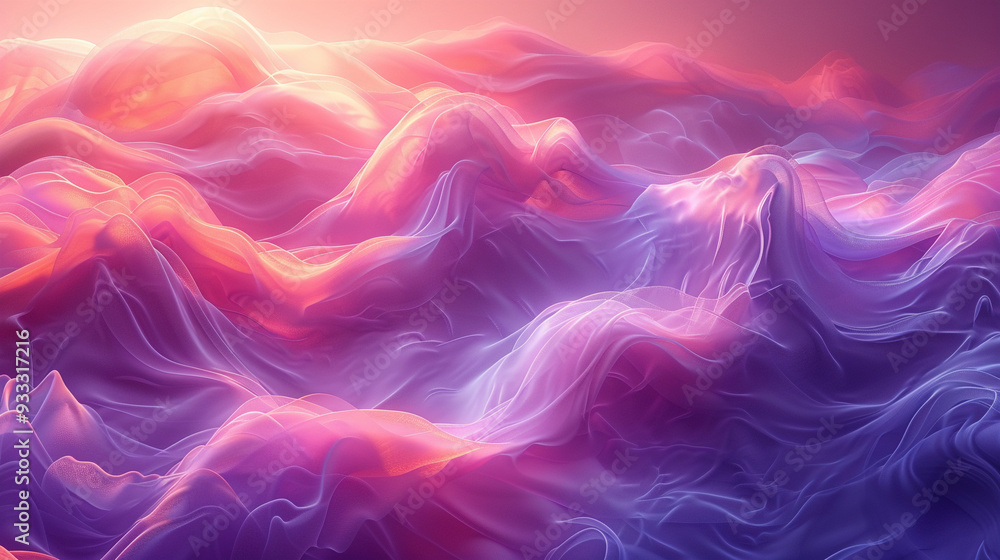 An abstract background with radiant neon waves An abstract background with radiant neon waves