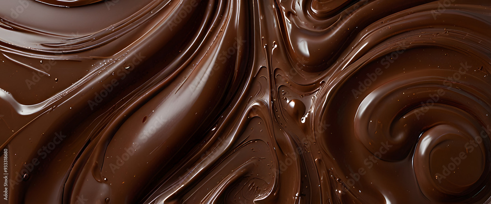Background made of liquid chocolate Background made of liquid chocolate