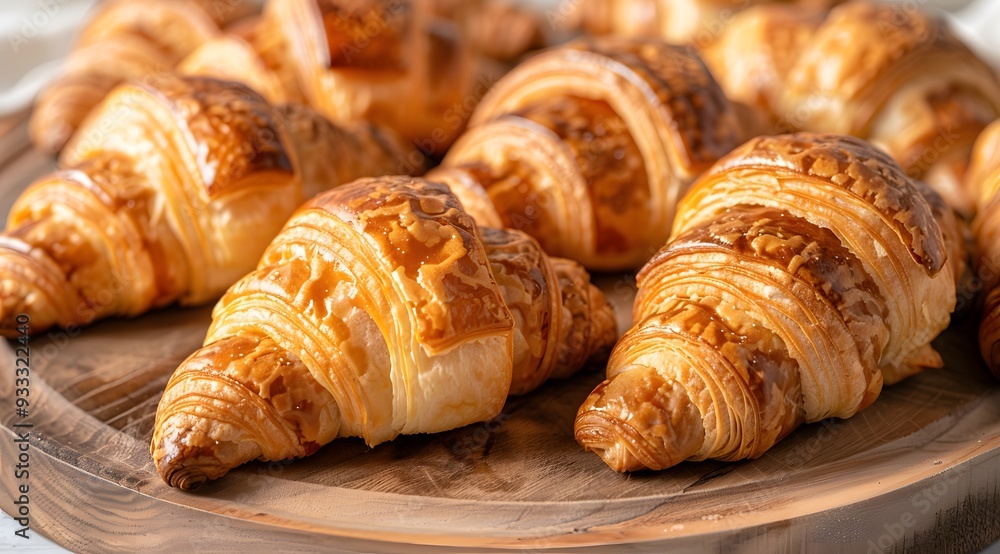 Homemade Croissant: Delicious Bread and Butter Pastry Image Homemade Croissant: Delicious Bread and Butter Pastry Image