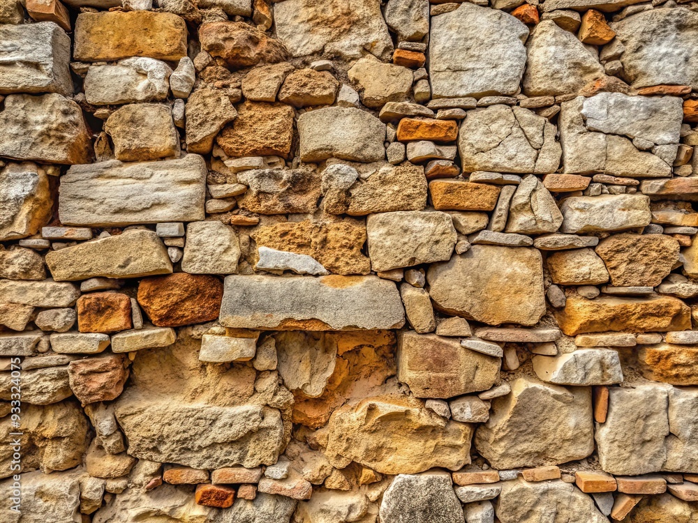 A detailed, high-resolution image of rough, weathered stone walls with intricate cracks, crevices, and imperfections, showcasing texture and mapping possibilities. A detailed, high-resolution image of rough, weathered stone walls with intricate cracks, crevices, and imperfections, showcasing texture and mapping possibilities.