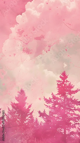 pink retro background