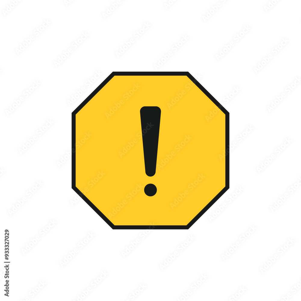 Road sign exclamation mark vector Road sign exclamation mark vector