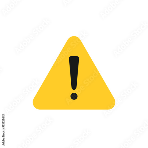 Danger warning icon alert triangle warn sign. Exclamation sign. Vector