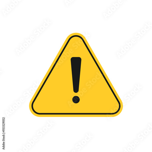 Danger warning icon alert triangle warn sign. Exclamation sign. Vector