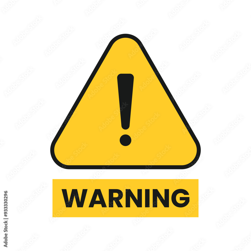 Caution warning sign. Exclamation danger sign. Vector Caution warning sign. Exclamation danger sign. Vector