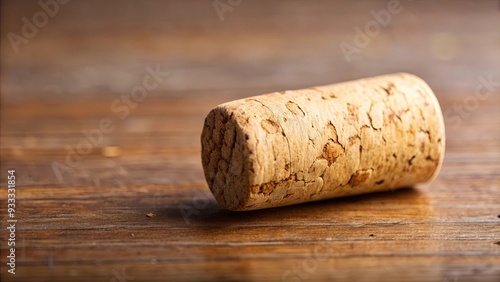 Close-up of a single wine cork , cork, bottle stopper, winery, wine accessory, isolated, round, textured, background photo