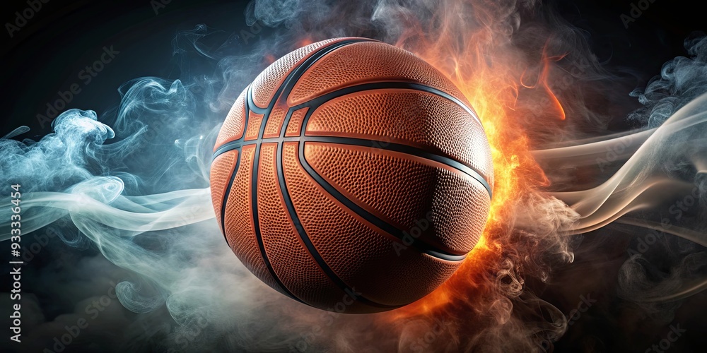 Smoke background with basketball, dynamic and vibrant sports concept, basketball, smoke, background, sport, dynamic, vibrant Smoke background with basketball, dynamic and vibrant sports concept, basketball, smoke, background, sport, dynamic, vibrant