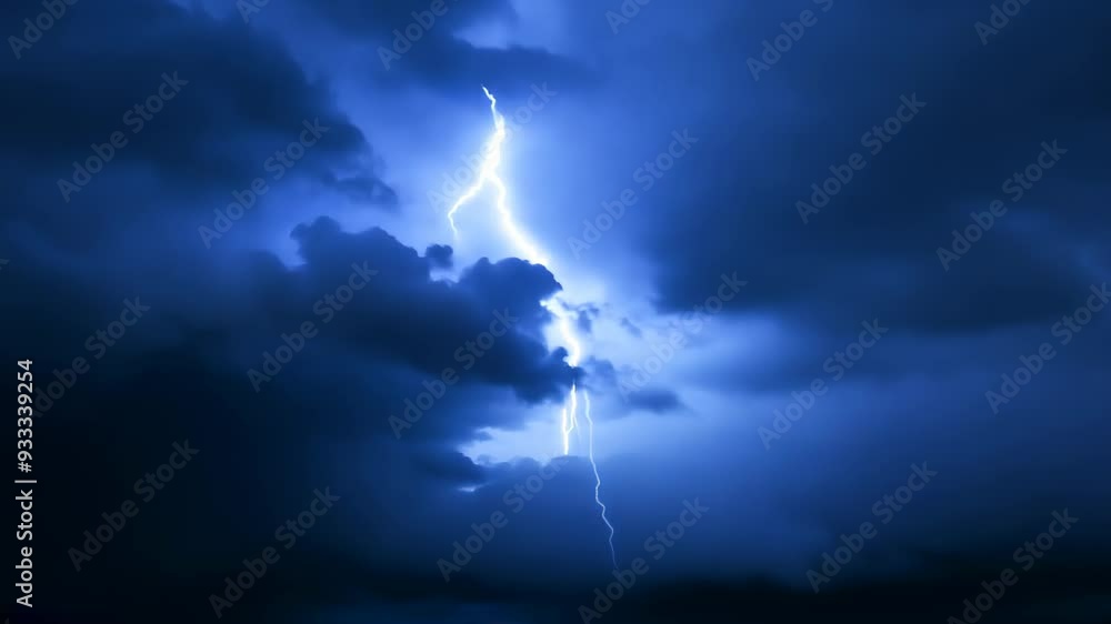lightning in the sky