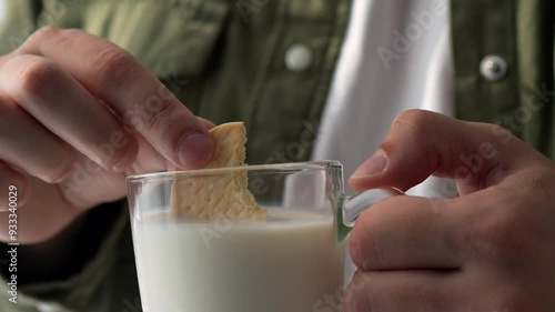 Wallpaper Mural Cookies and milk in a glass Torontodigital.ca