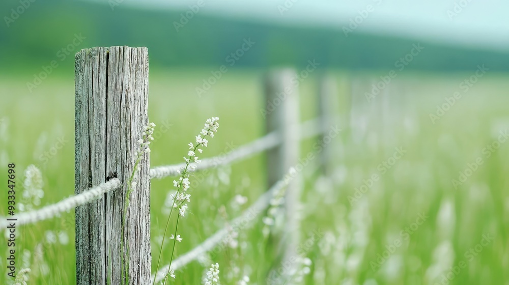 A serene view of a wooden fence in a lush green field, symbolizing tranquility and nature's beauty. A serene view of a wooden fence in a lush green field, symbolizing tranquility and nature's beauty.