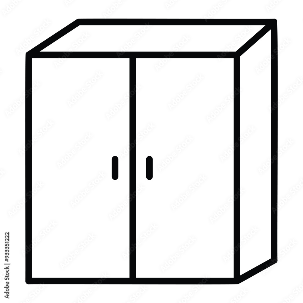 cupboard icon vector on white background cupboard icon vector on white background