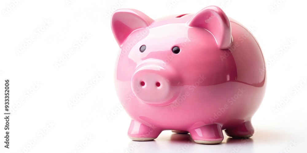 Pink piggy bank isolated on white background, savings, finance, money, budget, investment, pig, piggy bank, banking Pink piggy bank isolated on white background, savings, finance, money, budget, investment, pig, piggy bank, banking