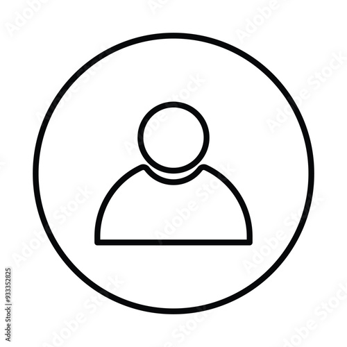 person icon vector on white background