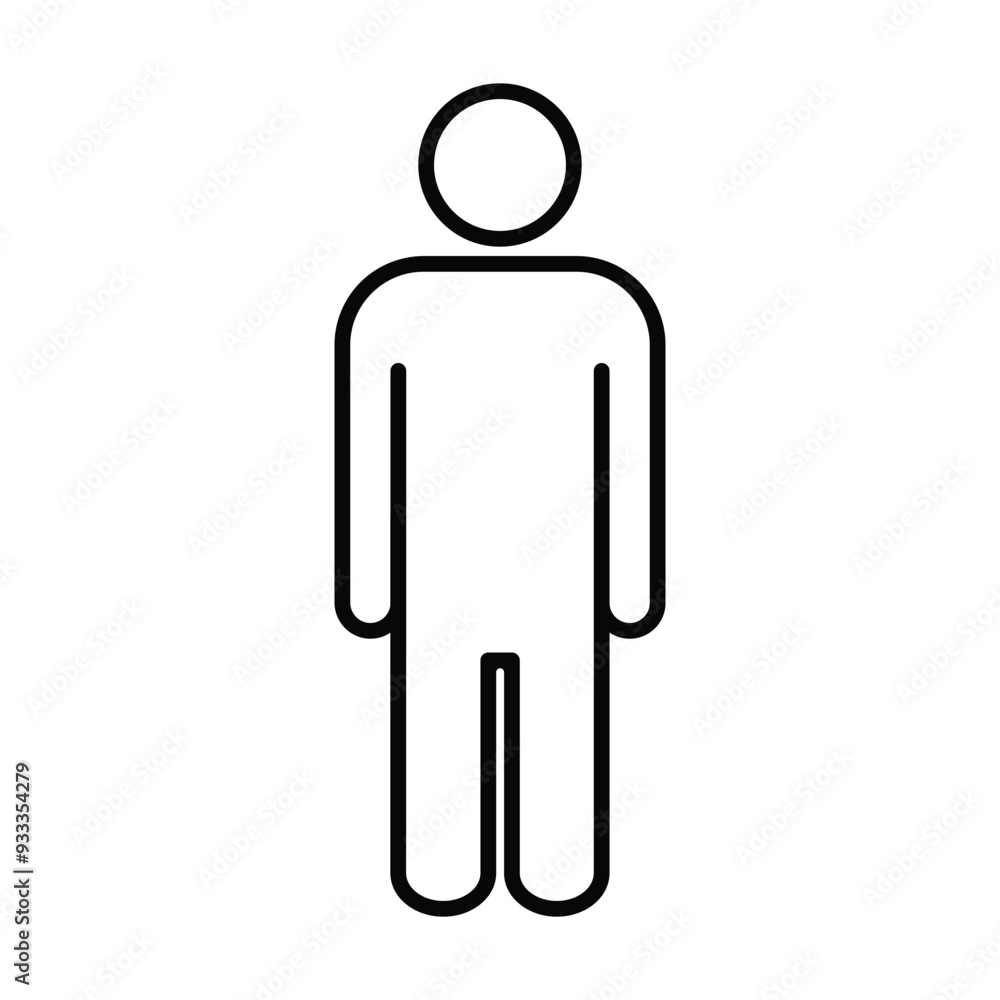 People icon vector on white background People icon vector on white background