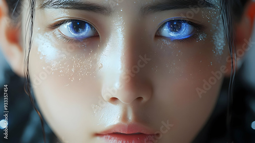 Close up portrait of a youn...