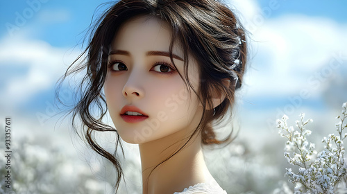 Close up portrait of a youn...