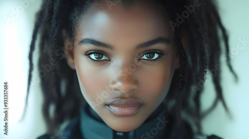 Close up portrait of a youn...