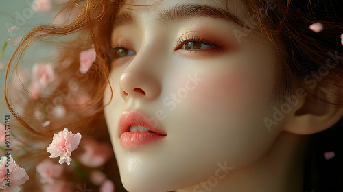 Close up portrait of a youn...