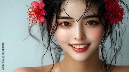 Close-up of a beautiful you...