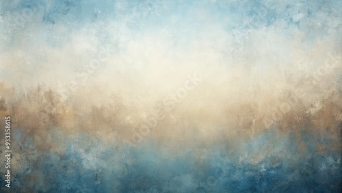 Dusty blues and beige create a serene background evoking calm and sophistication, serene, dusty blue, beige, calming