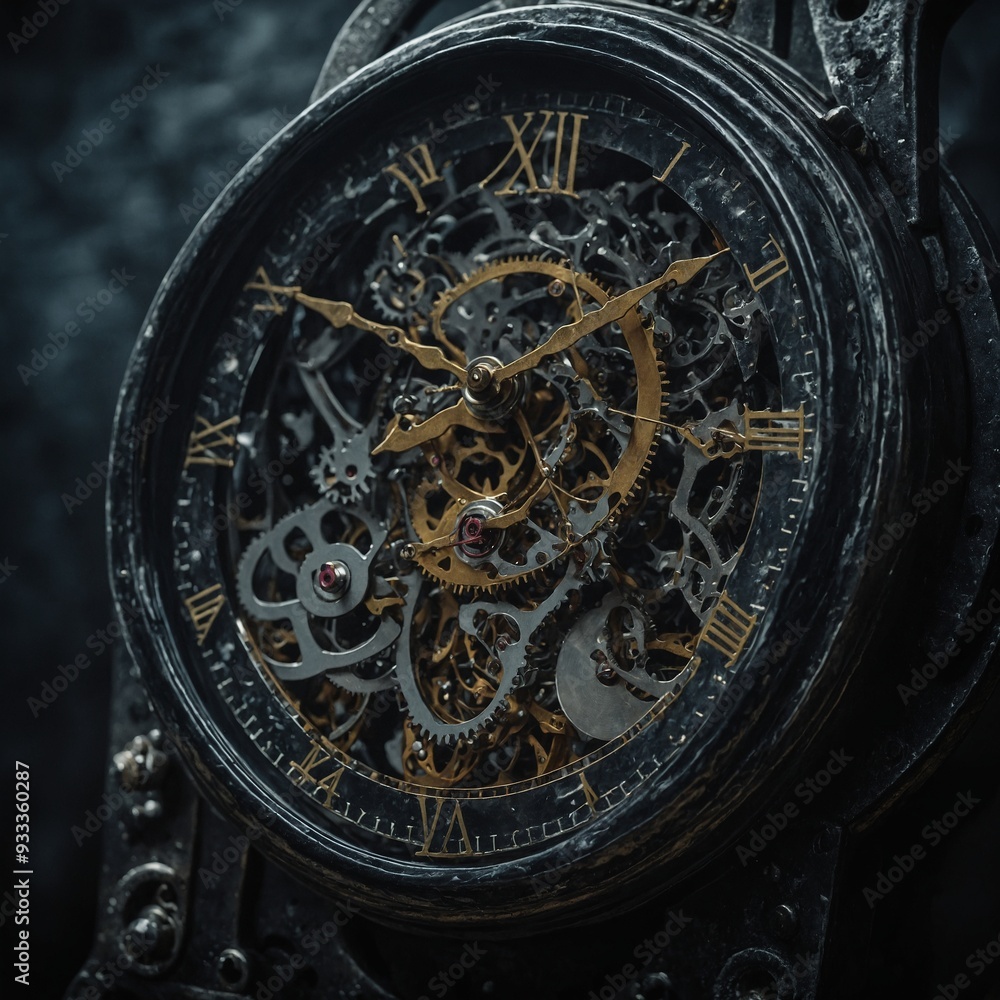 Fototapeta premium The allure of integrating historical design elements into contemporary timepieces