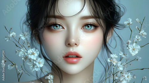 Close-up portrait of a beau...