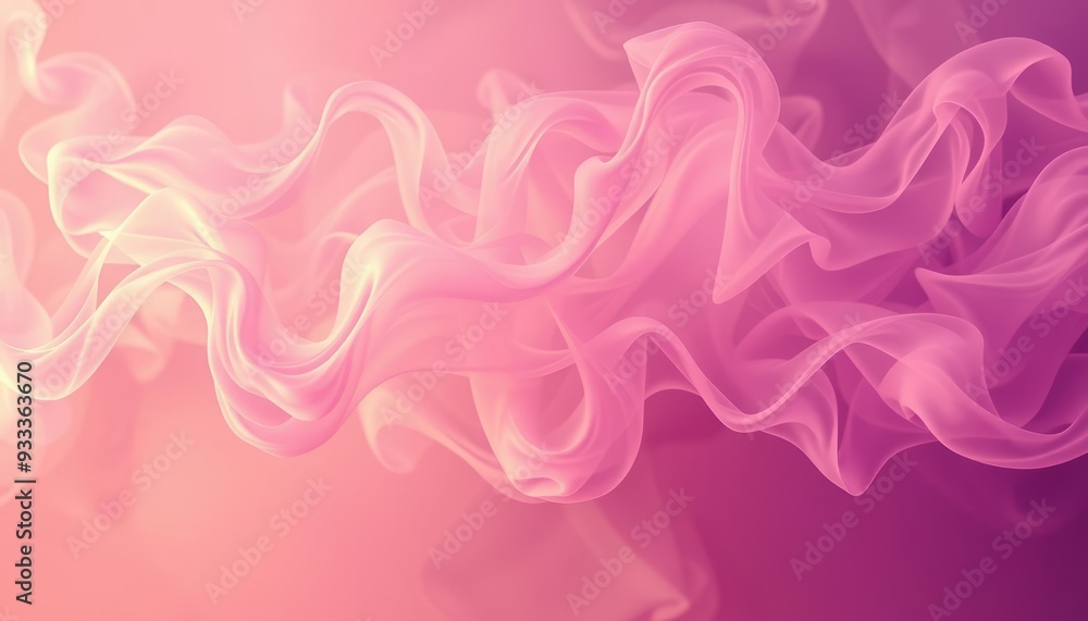 Obraz premium Flowing Pastel Smoke Abstract