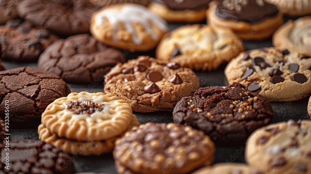Assorted Cookie, Closeup. Sweet background Assorted Cookie, Closeup. Sweet background