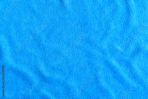 Blue towel texture background, Cotton fabric towel