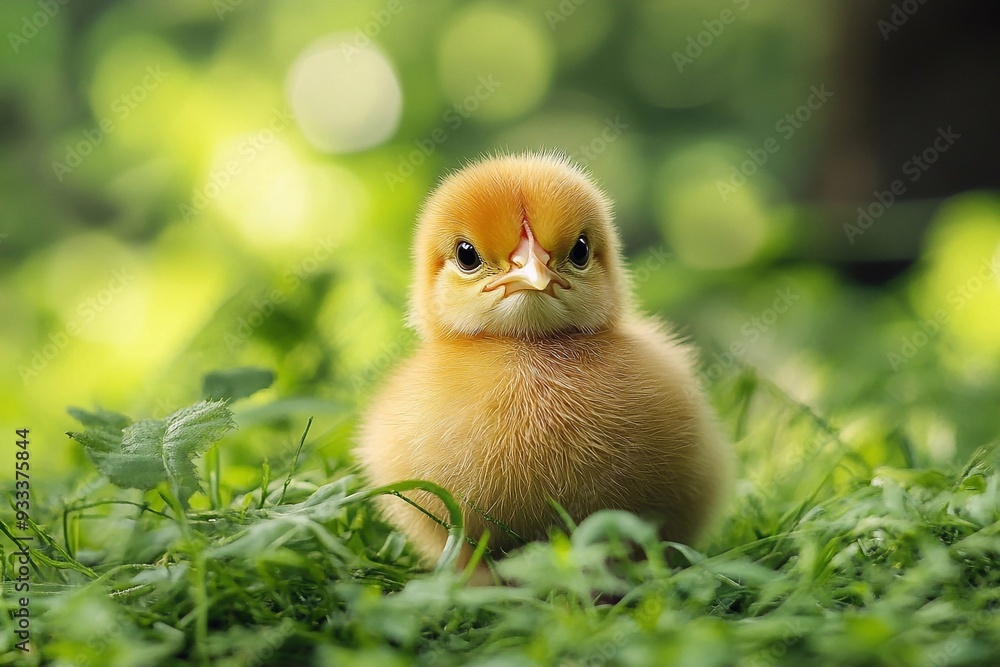baby chicken in the grass baby chicken in the grass