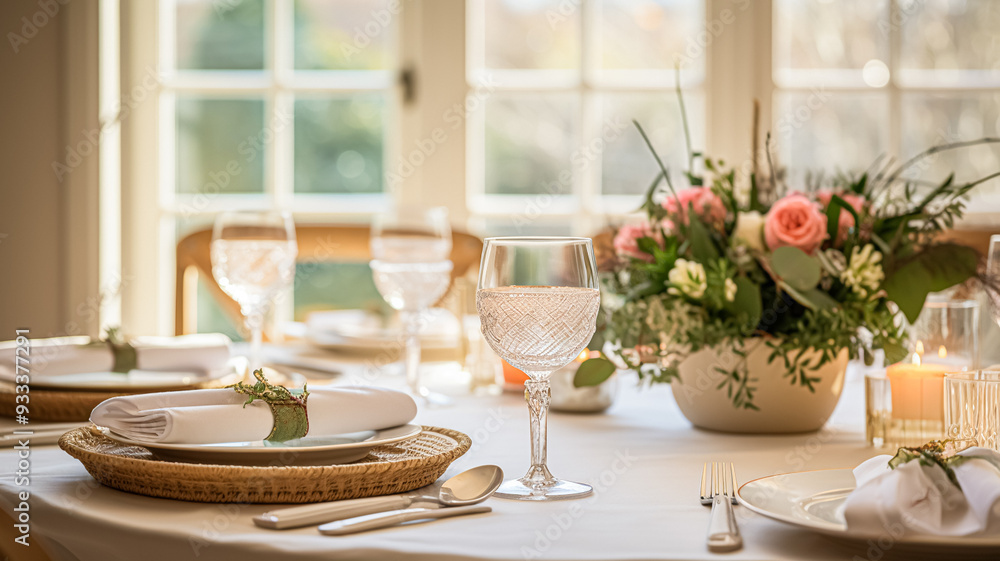 Christmas holiday family breakfast, table setting decor and festive tablescape, English country and home styling inspiration Christmas holiday family breakfast, table setting decor and festive tablescape, English country and home styling inspiration