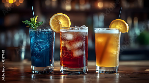 Three refreshing cocktails ...