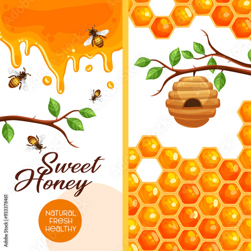 Golden Honeycomb: Nature's Sweet Treasure