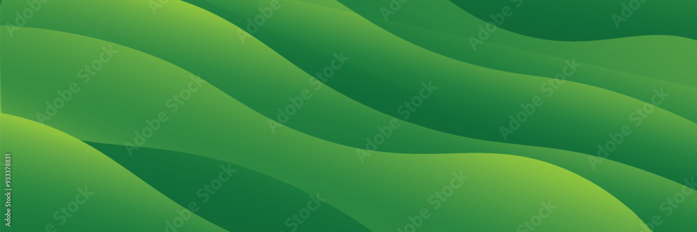 abstract green background with dynamic waves layer abstract green background with dynamic waves layer