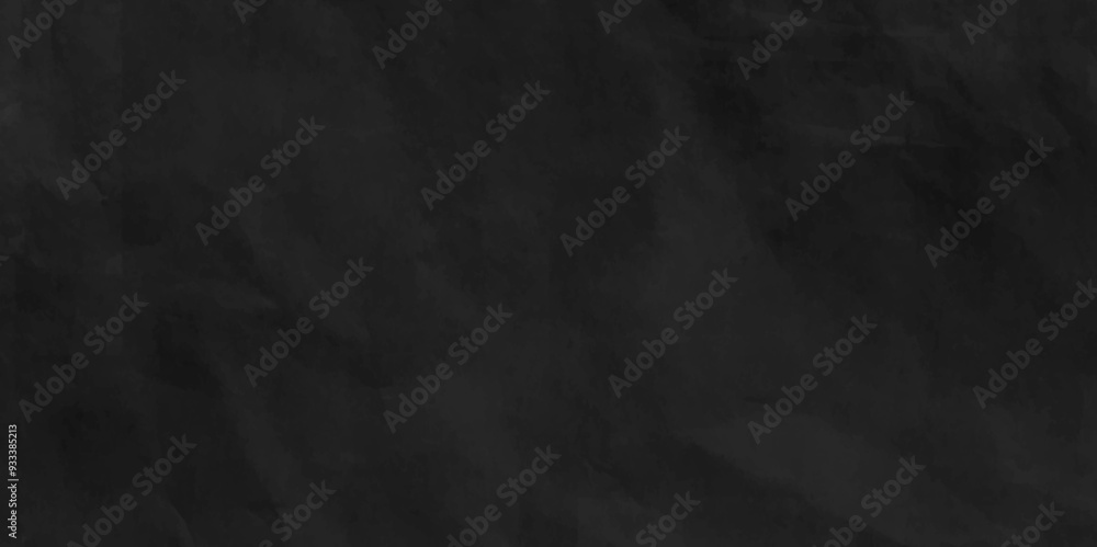 Fototapeta premium Dark black wrinkly backdrop paper background. Black paper crumpled texture background , Creative Design Templates. Print for textile, fabric, wallpaper, wrapping paper. Copy space. 