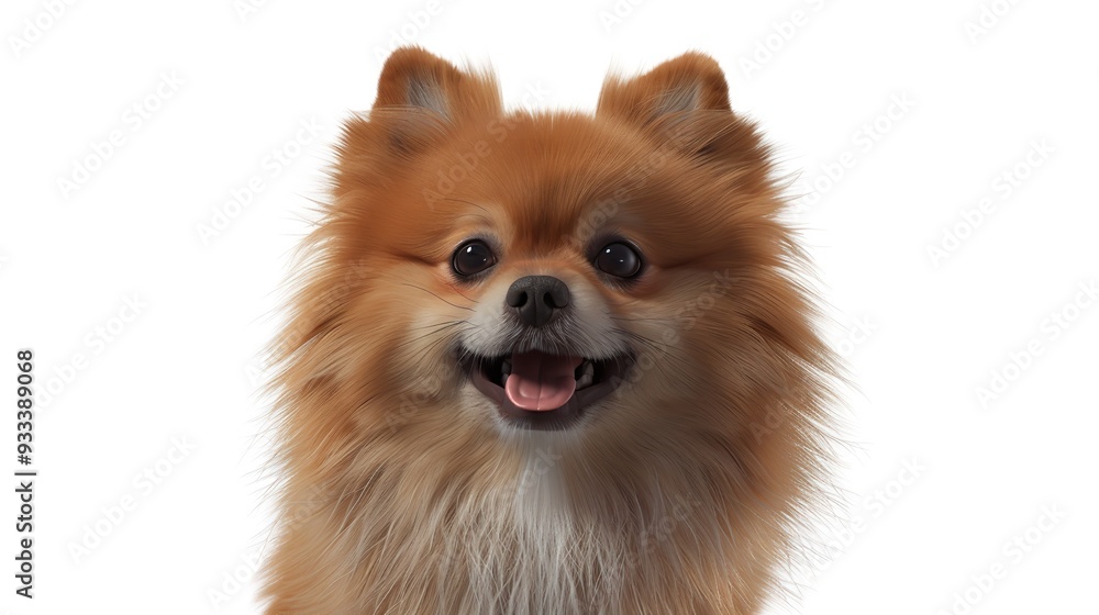 pomeranian dog isolated on white background pomeranian dog isolated on white background