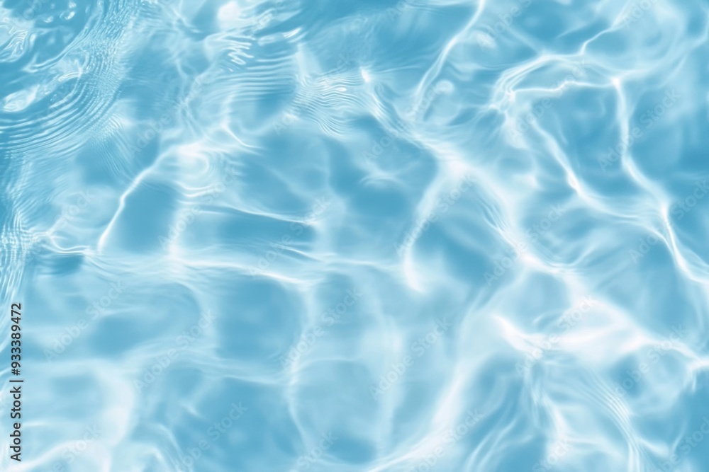 Gentle ripples of clear blue water creating a soothing and refreshing atmosphere. Gentle ripples of clear blue water creating a soothing and refreshing atmosphere.