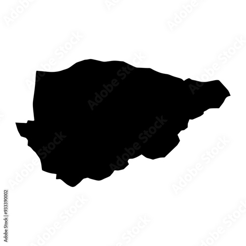 Shikarpur district map, administrative division of Pakistan. Vector illustration. photo