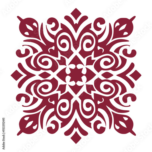 Abstract Floral Pattern for Fabric and Textiles