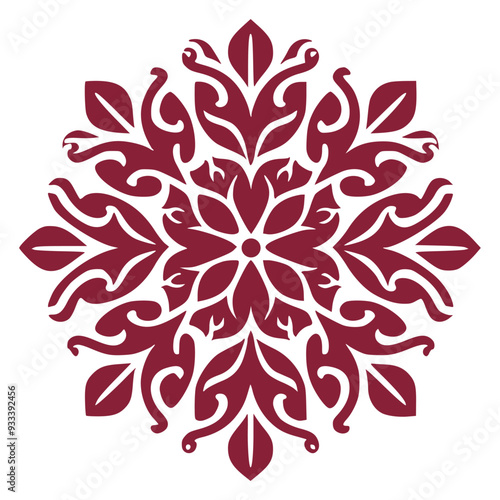 Abstract Floral Pattern for Fabric and Textiles