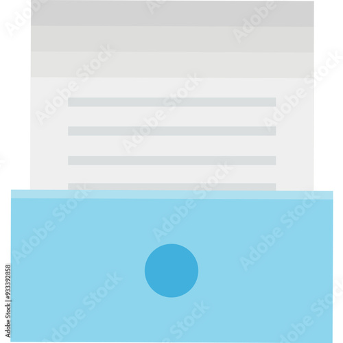 File Storage vector icon in flat style 