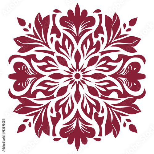 Abstract Floral Pattern for Fabric and Textiles