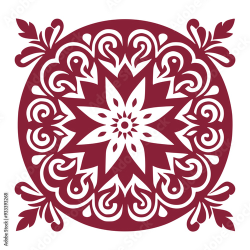 Abstract Floral Pattern for Fabric and Textiles
