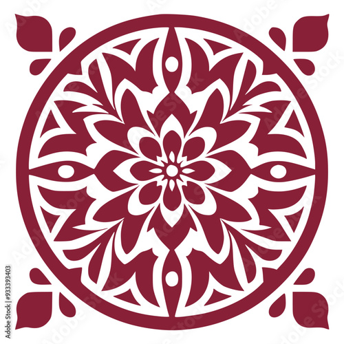 Abstract Floral Pattern for Fabric and Textiles
