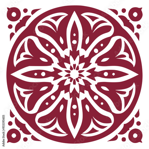 Abstract Floral Pattern for Fabric and Textiles