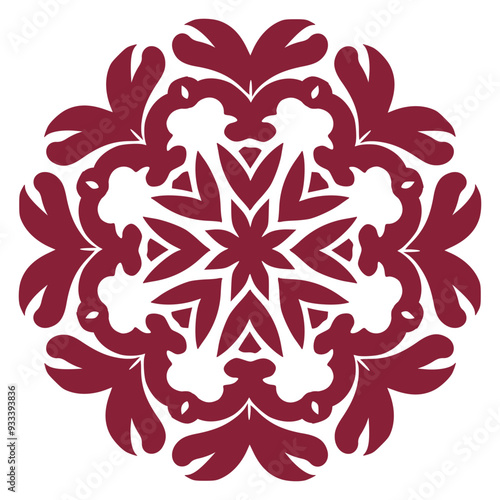 Abstract Floral Pattern for Fabric and Textiles