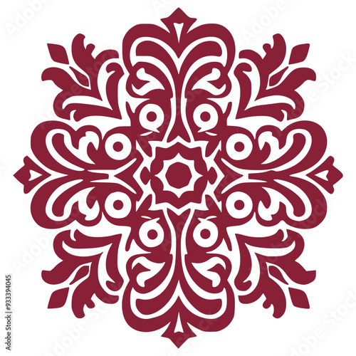 Abstract Floral Pattern for Fabric and Textiles