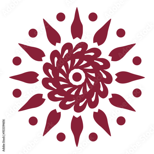 Abstract Floral Pattern for Fabric and Textiles